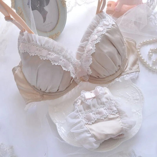Flirty Coquette 2-Piece Satin Lingerie Set