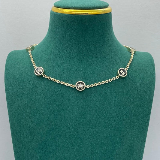 18K Chanel Star Gold Necklace