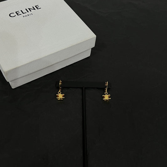 18K Celine Solitaire Earrings
