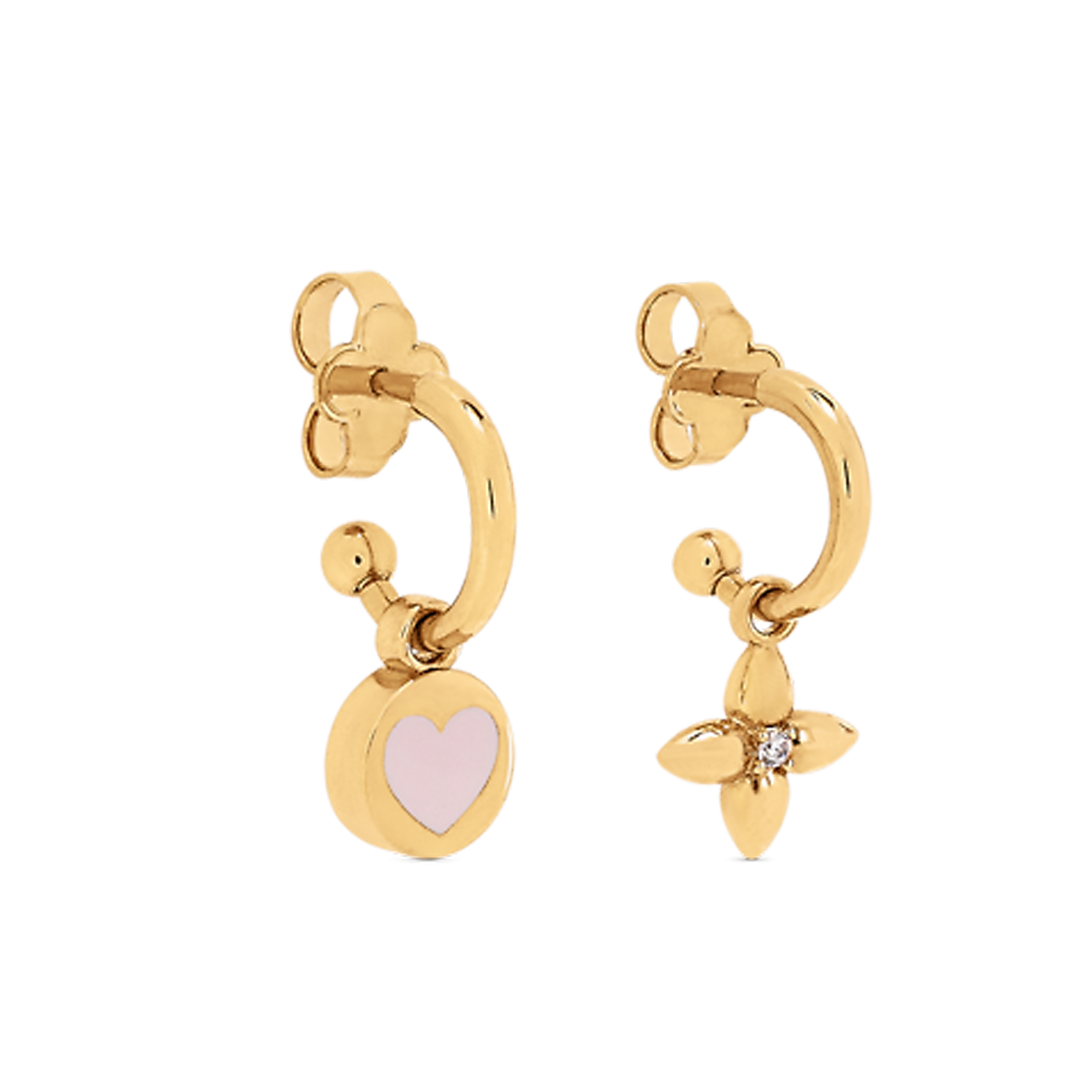 18K Louis Vuitton Iconic Heart Earrings