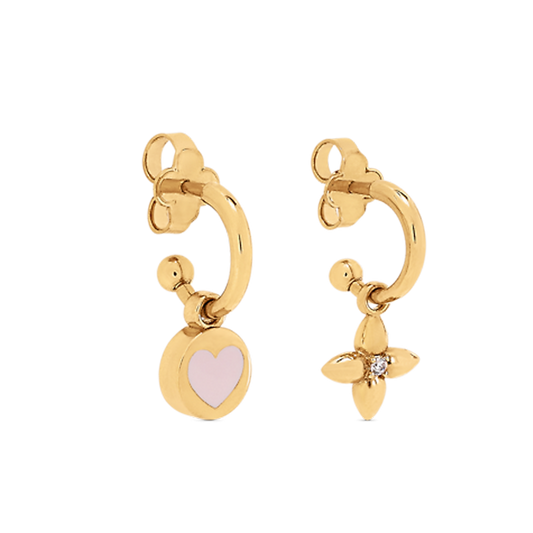 18K Louis Vuitton Iconic Heart Earrings