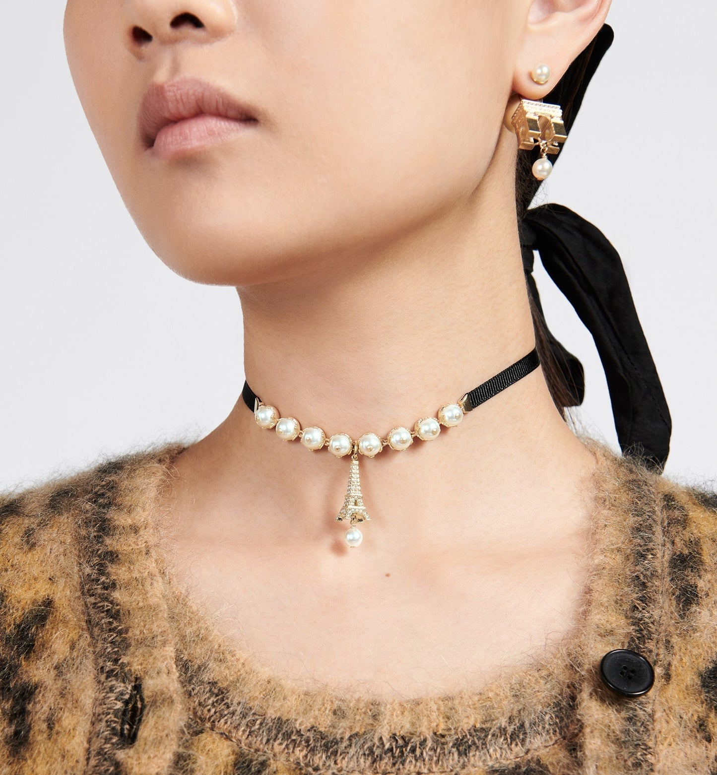 18K Dior Plan De Paris Choker Necklace