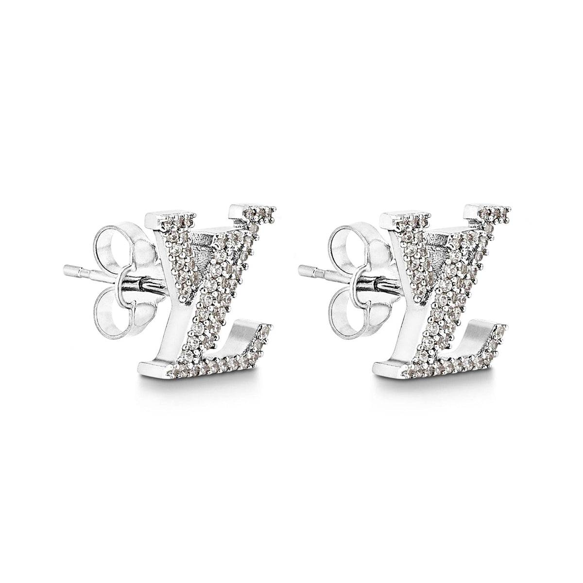 18K Louis Vuitton Iconic Diamond Earrings