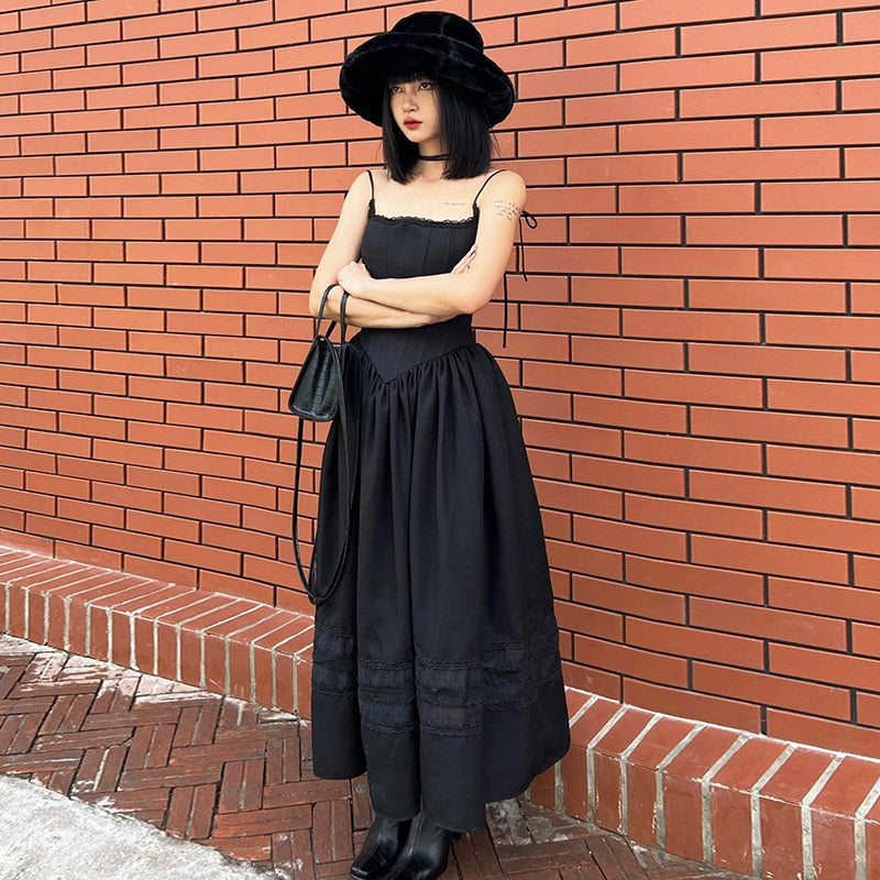 Unholy Sanctuary Romantic Goth Witchy Academia Dress