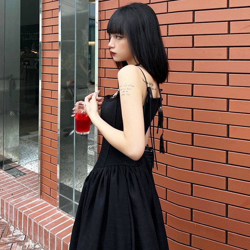 Unholy Sanctuary Romantic Goth Witchy Academia Dress
