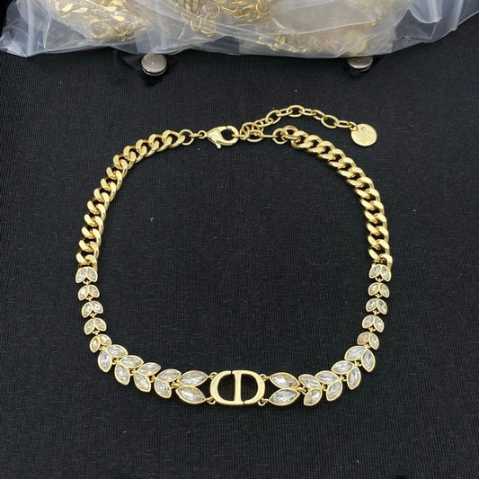 18K Dior Crystal Choker Necklace
