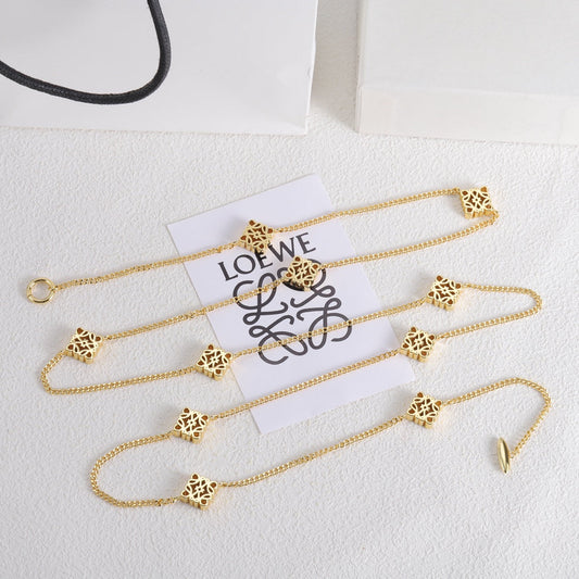 18K LOEWE Anagram Long Necklace