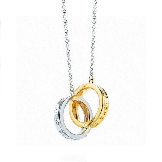 18K Tiffany 1837 Interlocking Circles Pendant Necklace