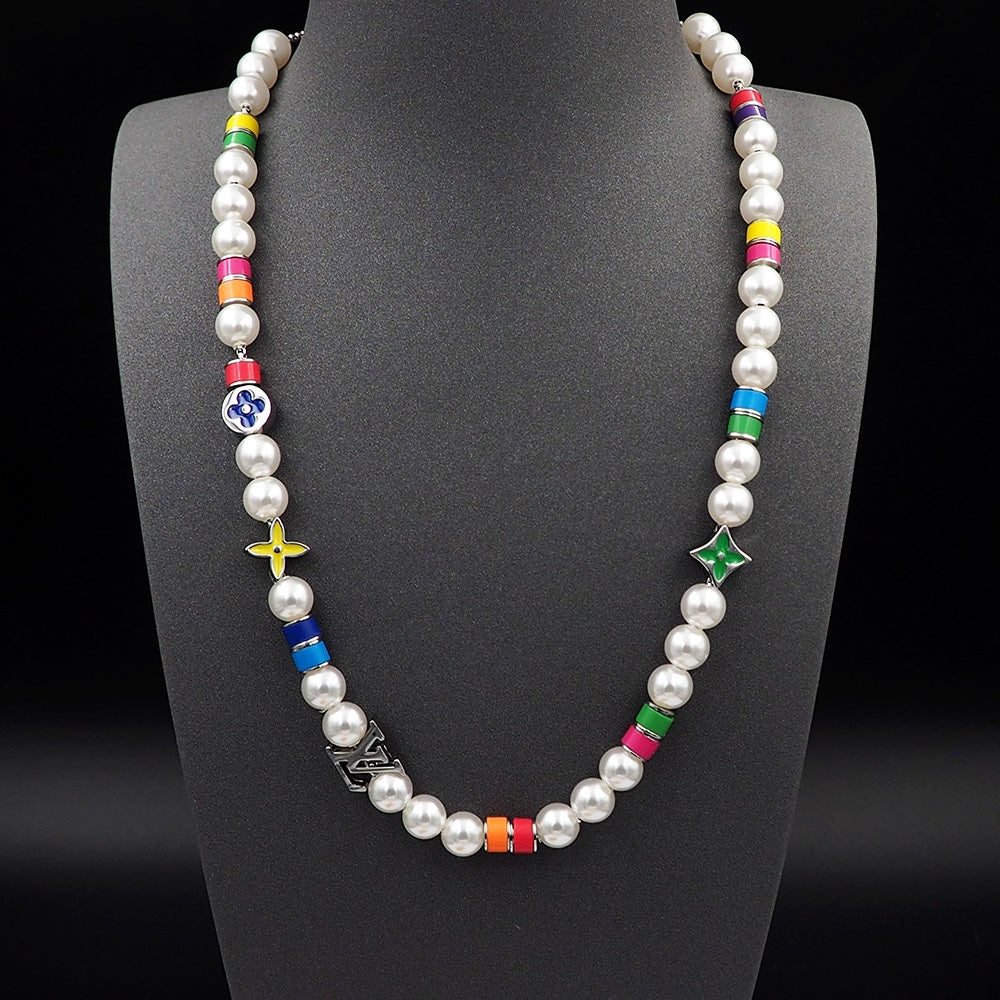18K Louis Vuitton MNG Pearls Party Necklace