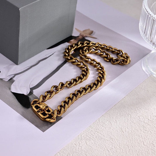 18K Balenciaga Monaco Chain Necklace